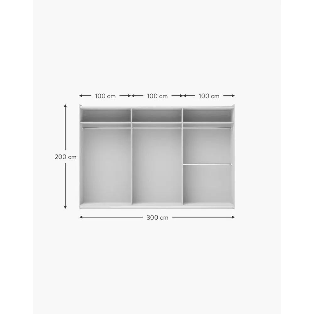 Westwing Collection Armarios^Armario Modular Charlotte, 3 Puertas Correderas (300 Cm), Diferentes Variantes