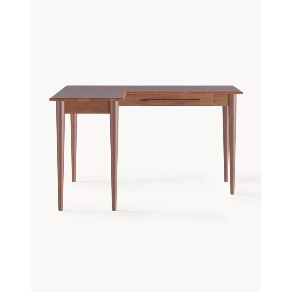 Westwing Collection Escritorios^Escritorio Esquinero De Madera De Mango Con Cajones Paul