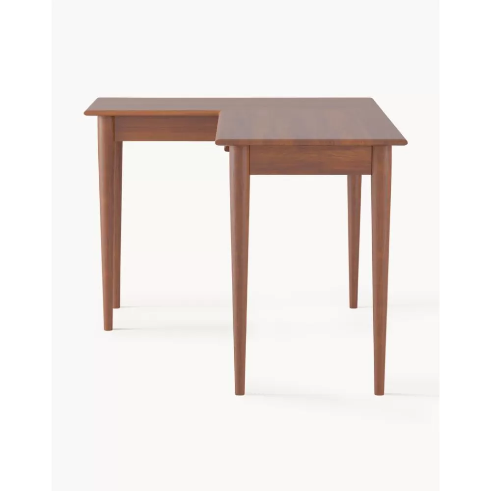 Westwing Collection Escritorios^Escritorio Esquinero De Madera De Mango Con Cajones Paul