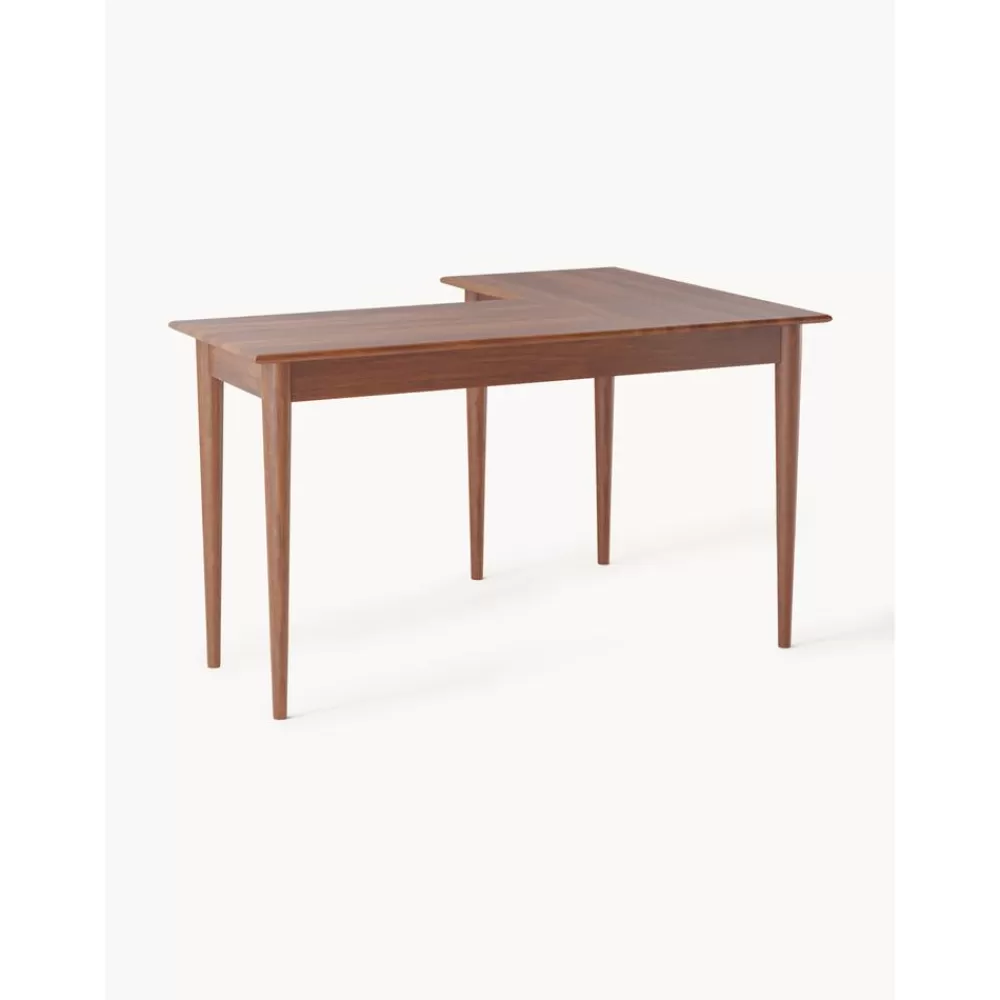 Westwing Collection Escritorios^Escritorio Esquinero De Madera De Mango Con Cajones Paul