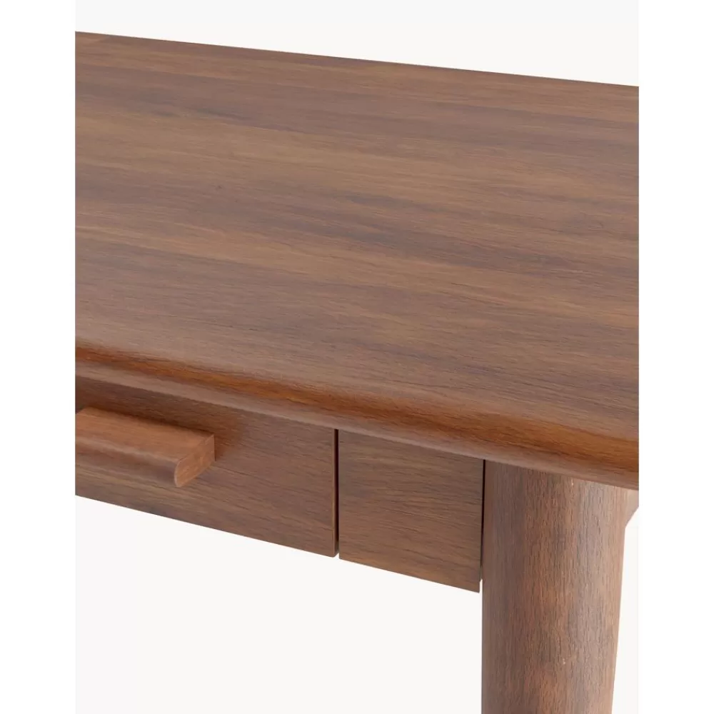 Westwing Collection Escritorios^Escritorio Esquinero De Madera De Mango Con Cajones Paul