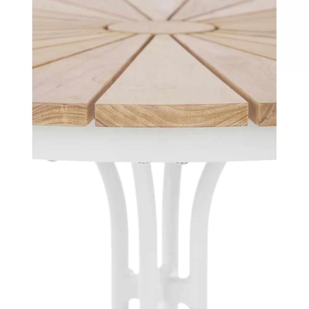 Cinas Muebles De Jardin^Mesa Redonda Para Exterior Hard & Ellen, Tablero De Madera De Teca
