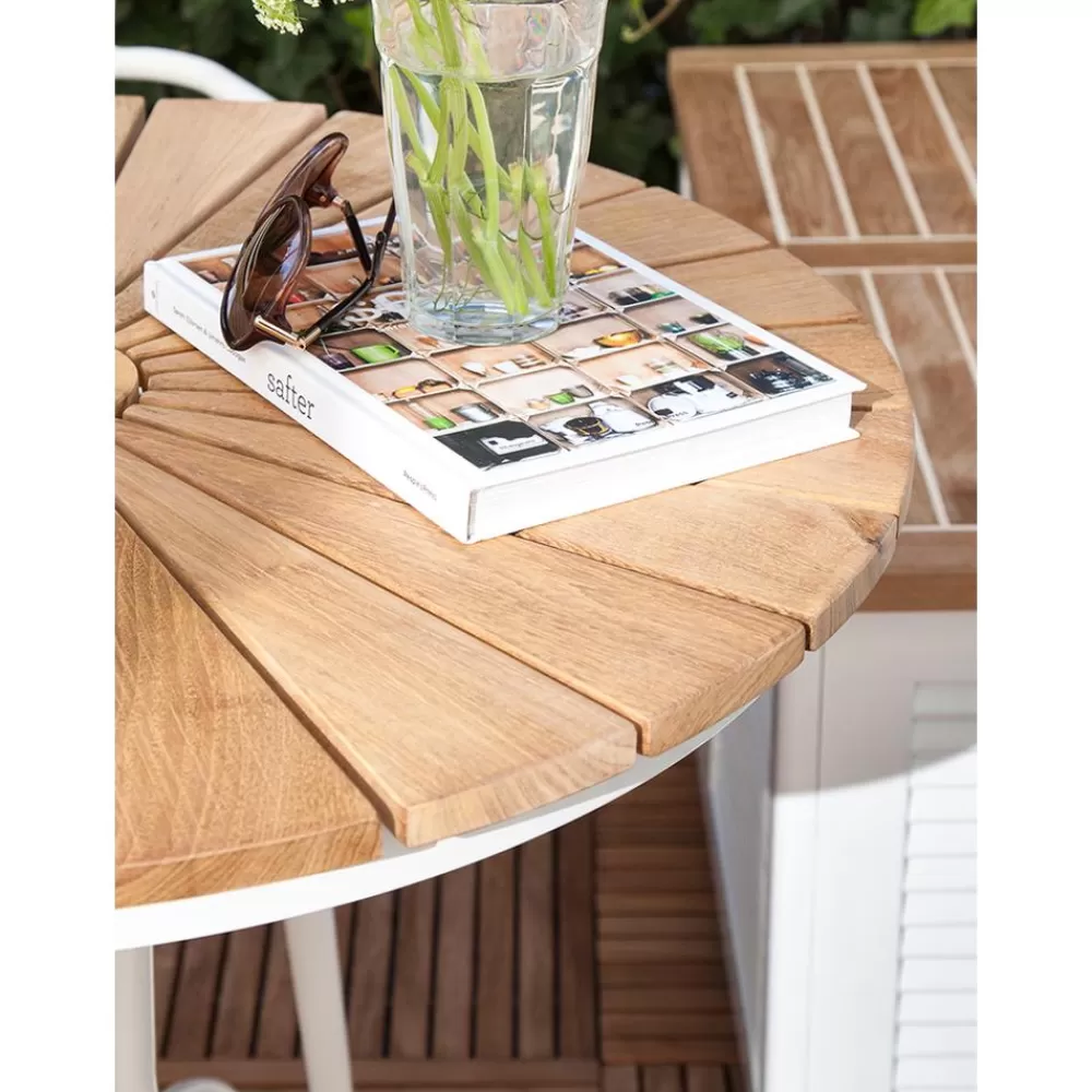 Cinas Muebles De Jardin^Mesa Redonda Para Exterior Hard & Ellen, Tablero De Madera De Teca