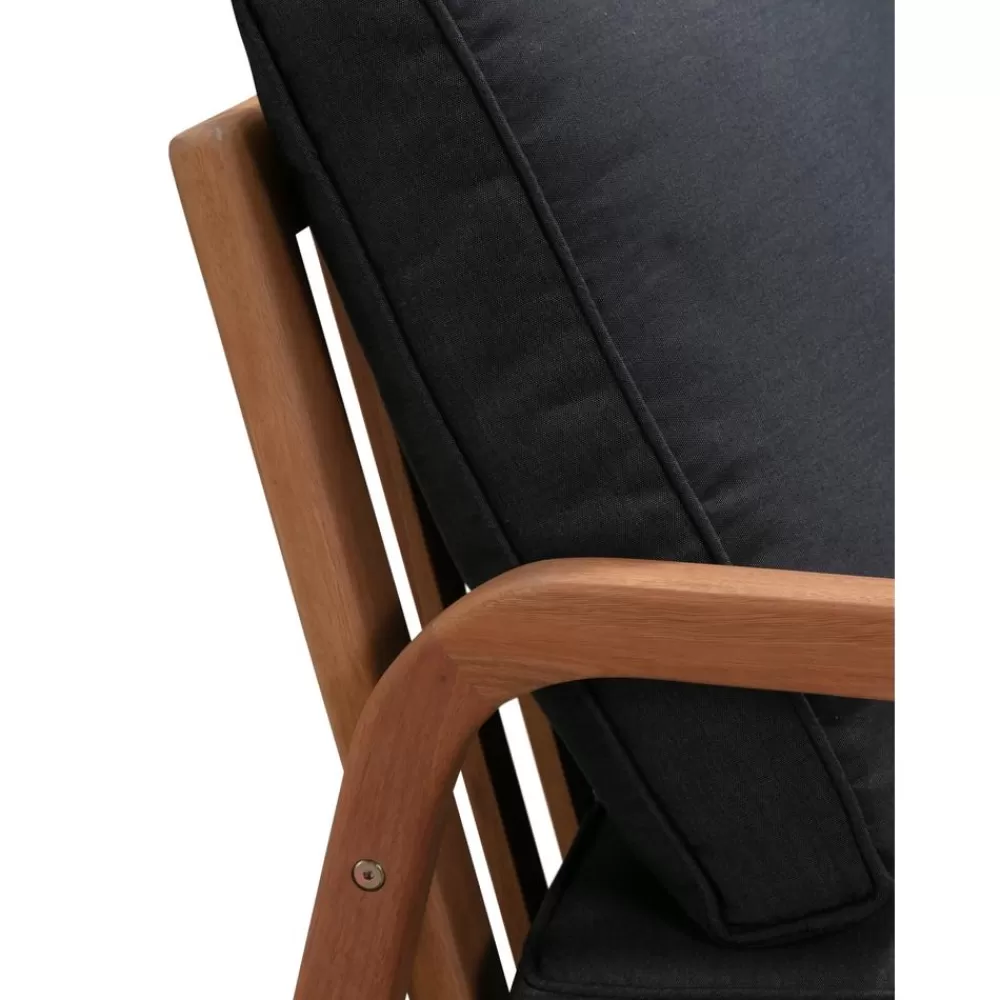 Westwing Collection Muebles De Jardin^Set Lounge Para Exterior De Madera De Eucalipto Bergen, 4 Pzas.