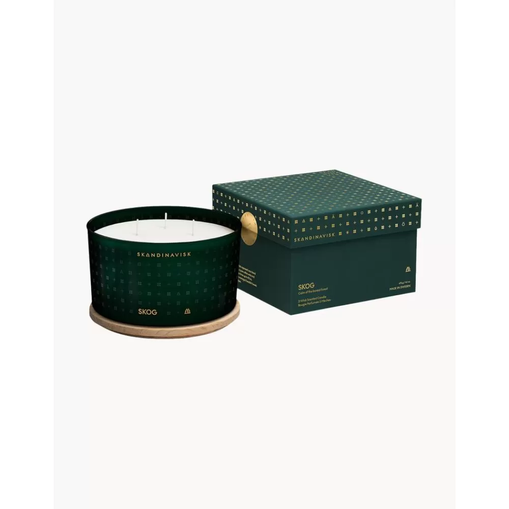 Skandinavisk Velas Perfumadas^Vela Perfumada Tres Mechas Skog (Pino, Pinas, Savia De Abedul)