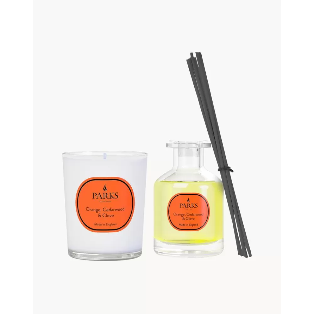 Parks London Velas Perfumadas^Vela Perfumada Y Ambientador Vintage Aromatherapy (Naranja, Madera De Cedro Y Clavo)